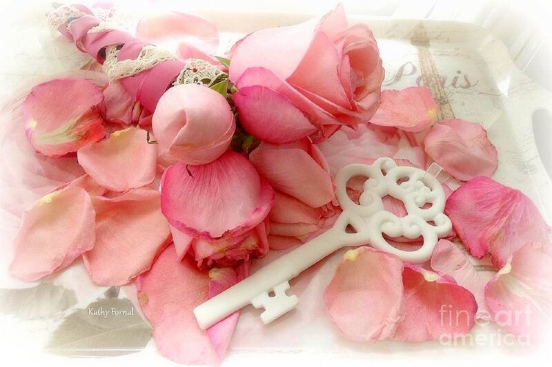 Pink Roses and Key
