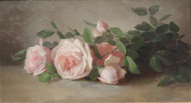 Pink Roses and Leaves — Calm