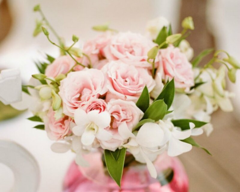 Pink Roses and Orchids — Serene