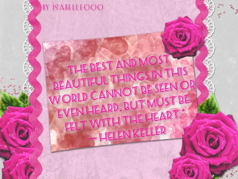 Pink Roses and Quote