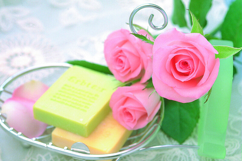 Pink Roses and Soap