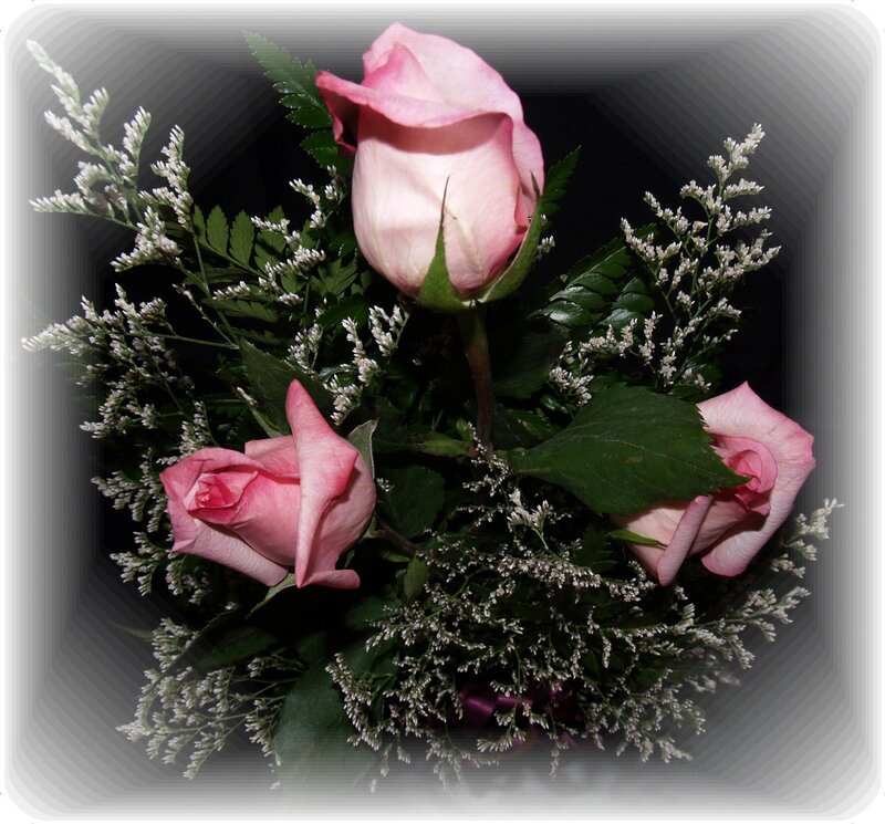 pink roses bouquet
