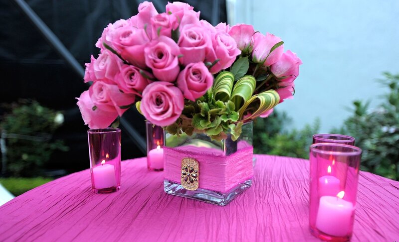 Pink Roses in Vase — Calm, Night
