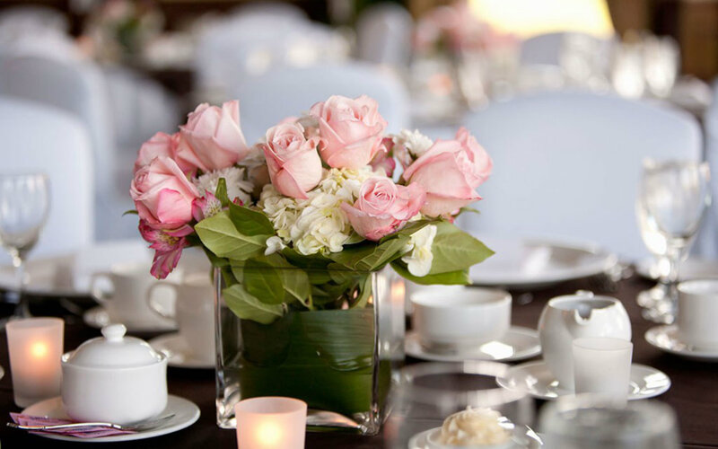 Pink Roses in Vase — Elegant, Night