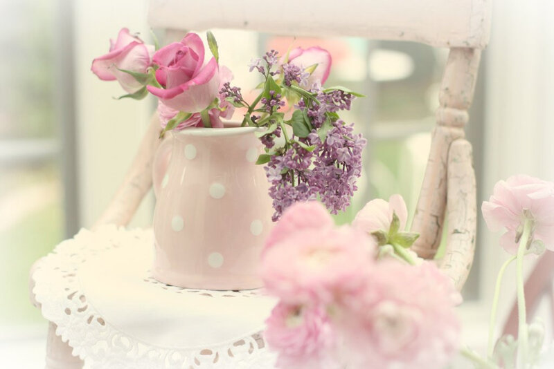 Pink Roses in Vase — Serene, Spring