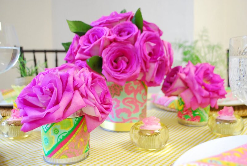 Pink Roses in Vases — Festive