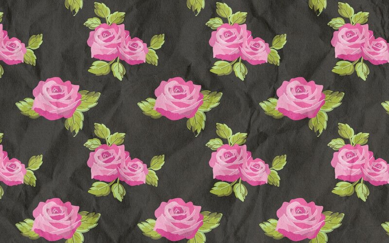 Pink Roses on Black Fabric — Calm