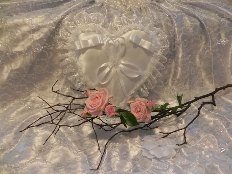 Pink Roses on Branch