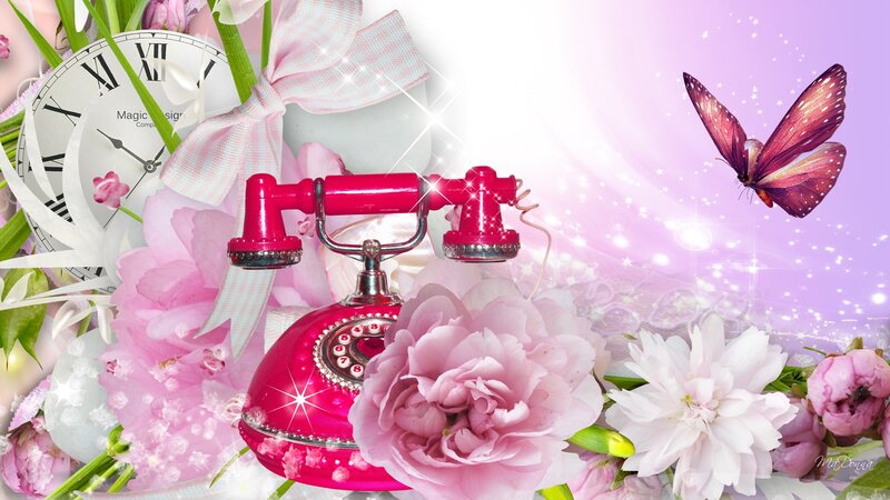 Pink Rotary Phone
