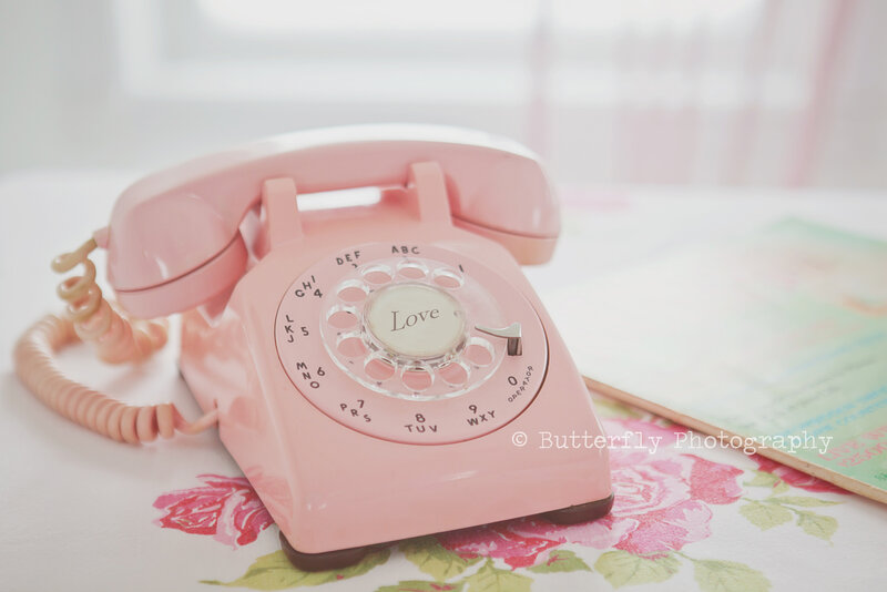 Pink Rotary Telephone