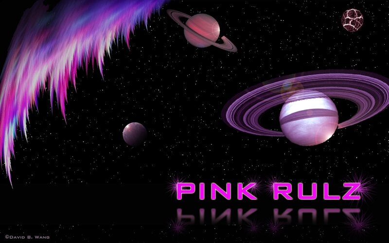 Pink Rulz space art