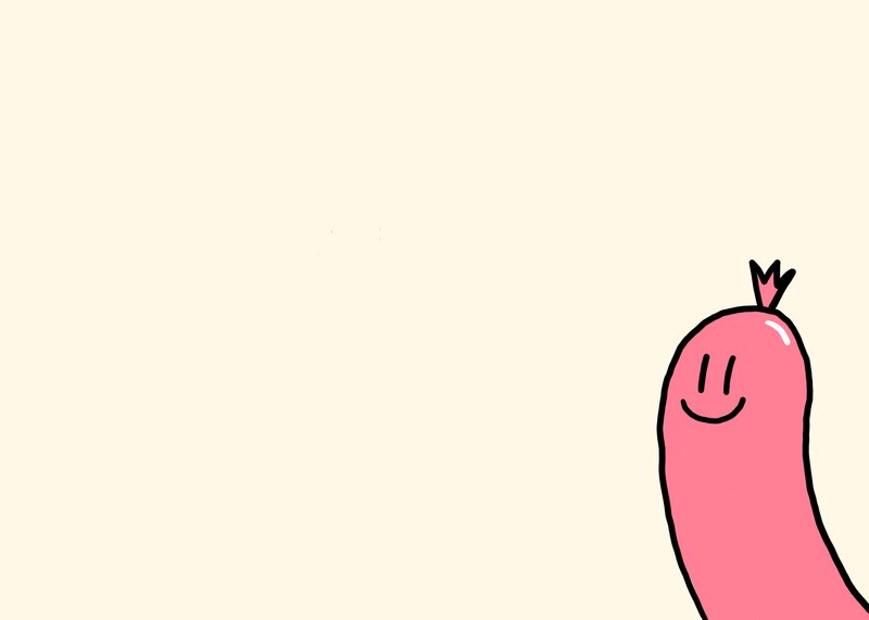 Pink Sausage Character