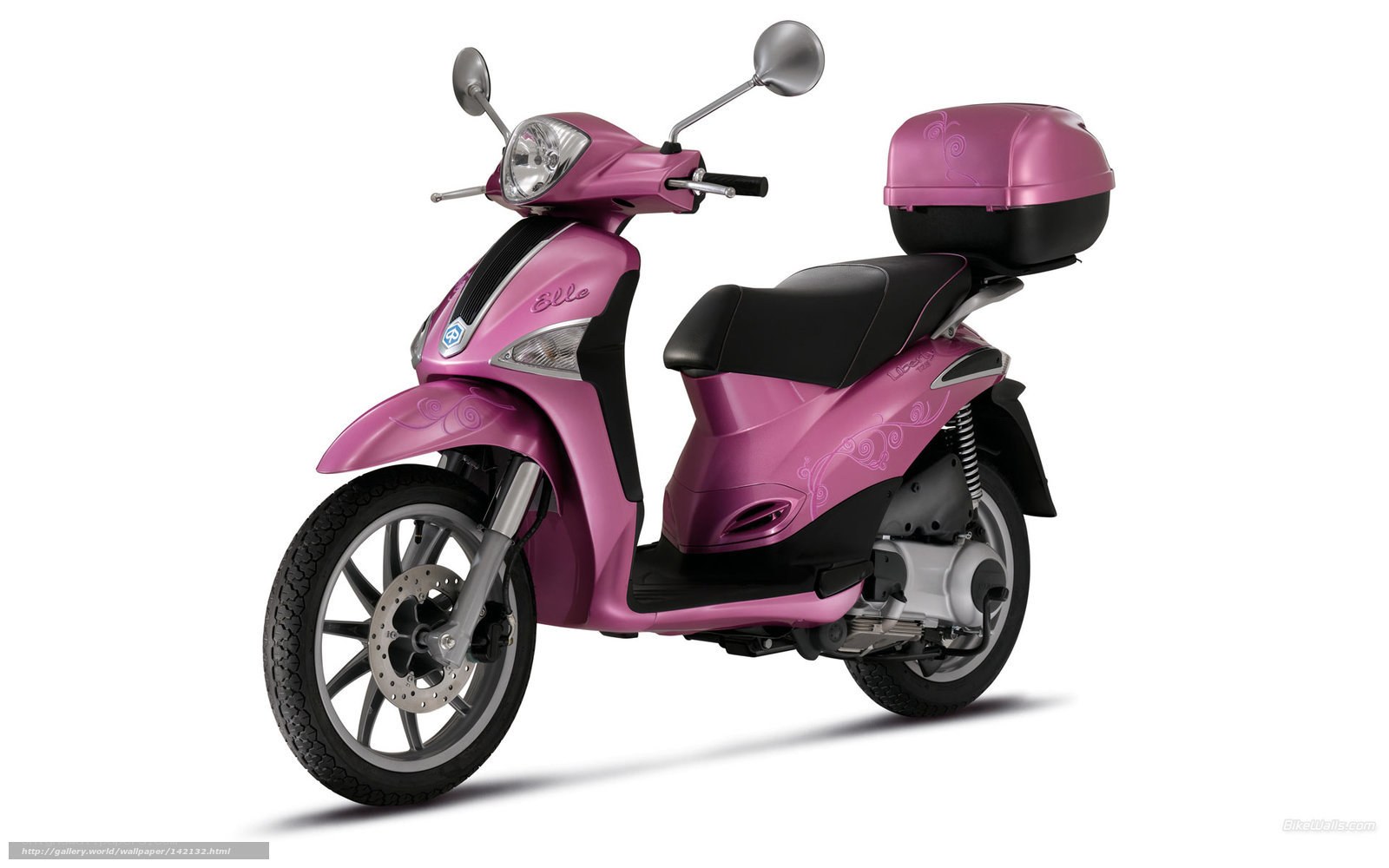 pink scooter with storage