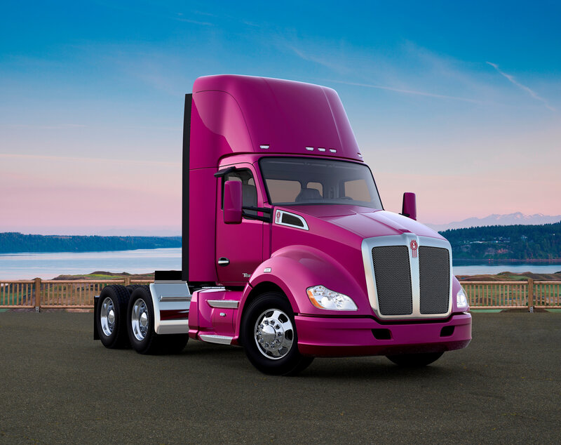 Pink Semi-truck