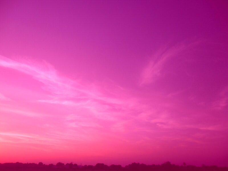 Pink Sky at Dusk — Dramatic