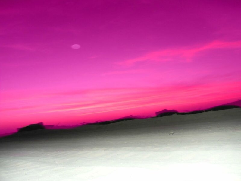 Pink Sky over Sand Dunes