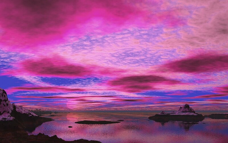Pink Sky over Water