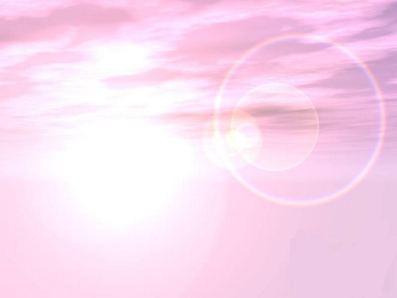 pink sky with lens flare