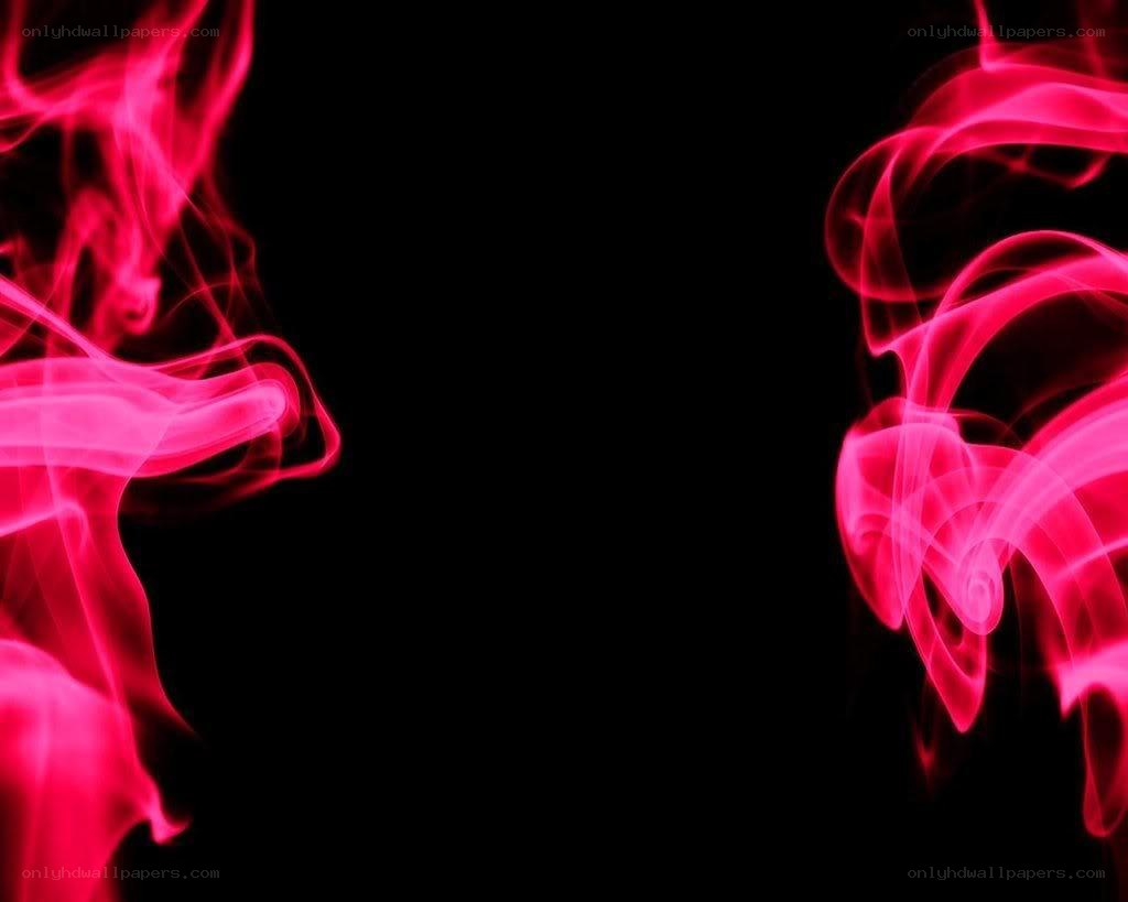 pink smoke on black background