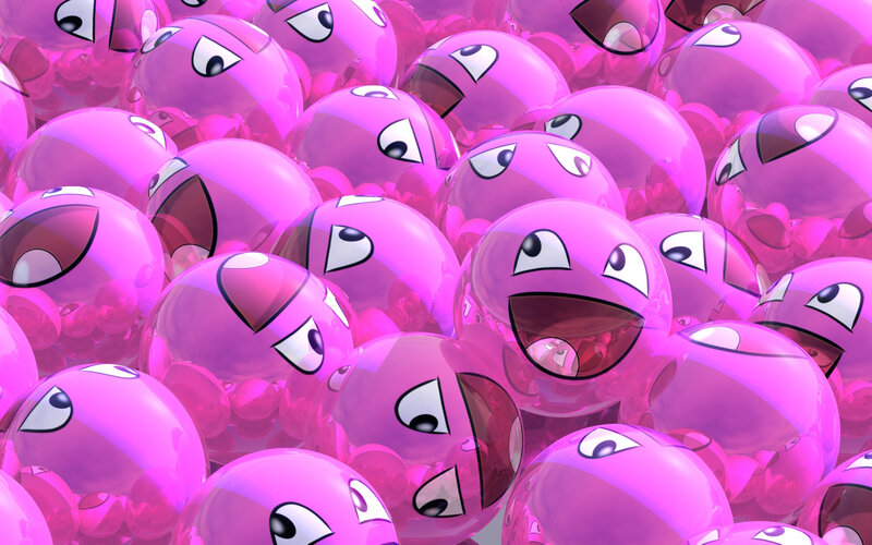 Pink Spherical Creatures — Chaotic