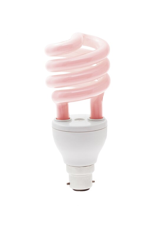 pink spiral CFL bulb