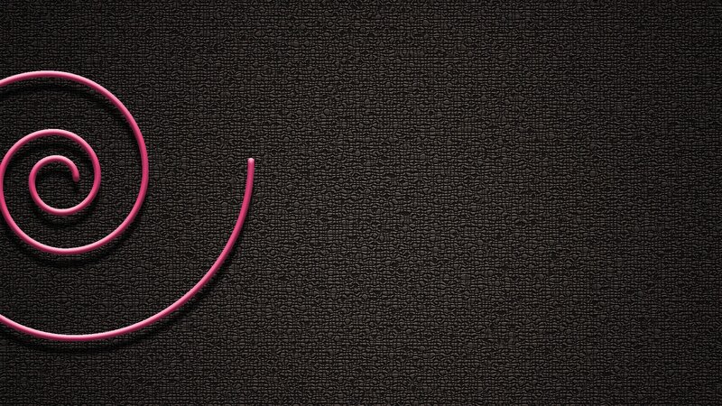 pink spiral on black texture