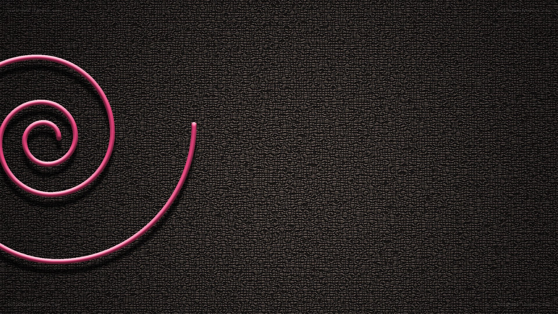 pink spiral on black texture