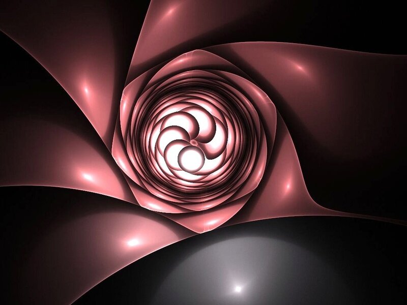 Pink spiral tunnel