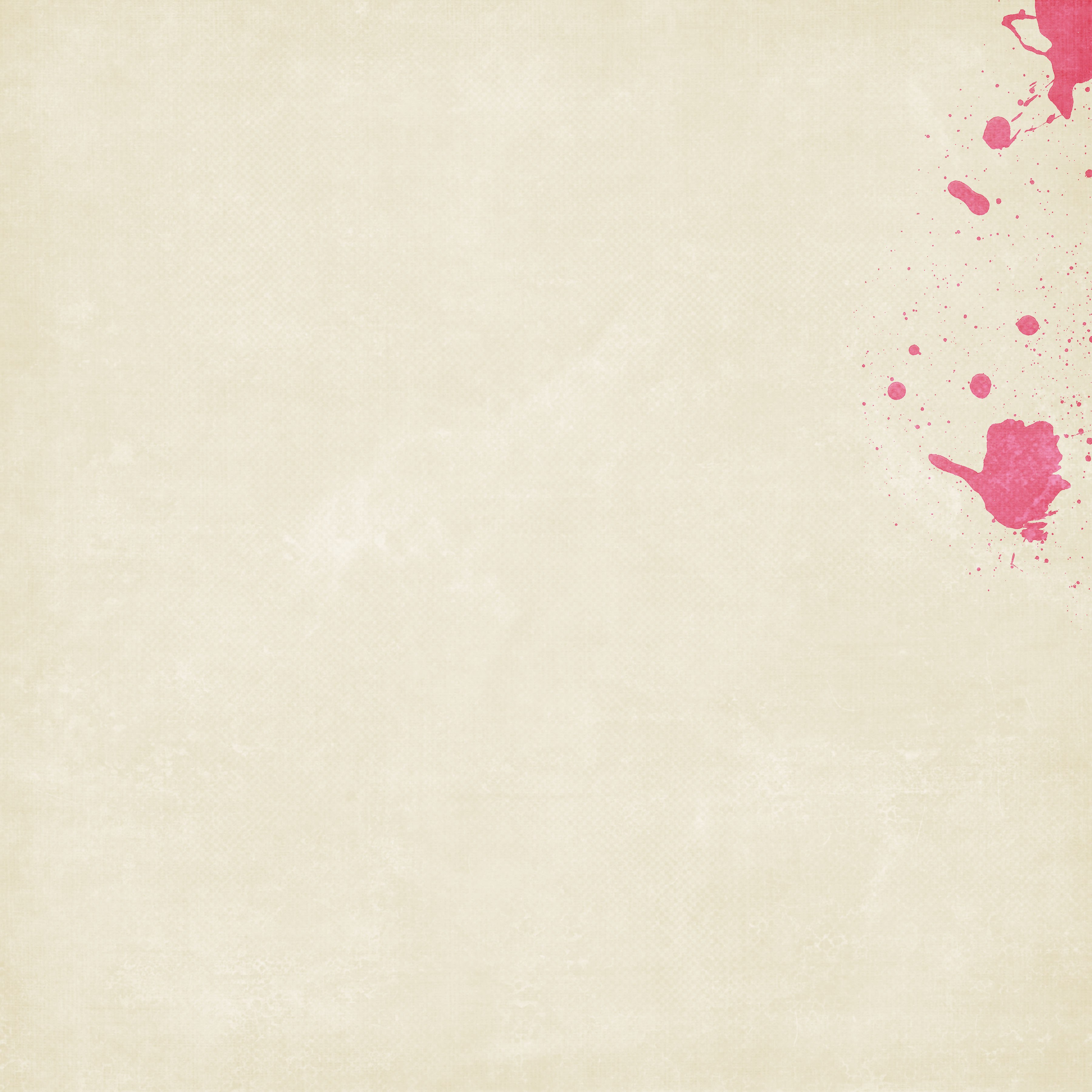 pink splatter on beige paper