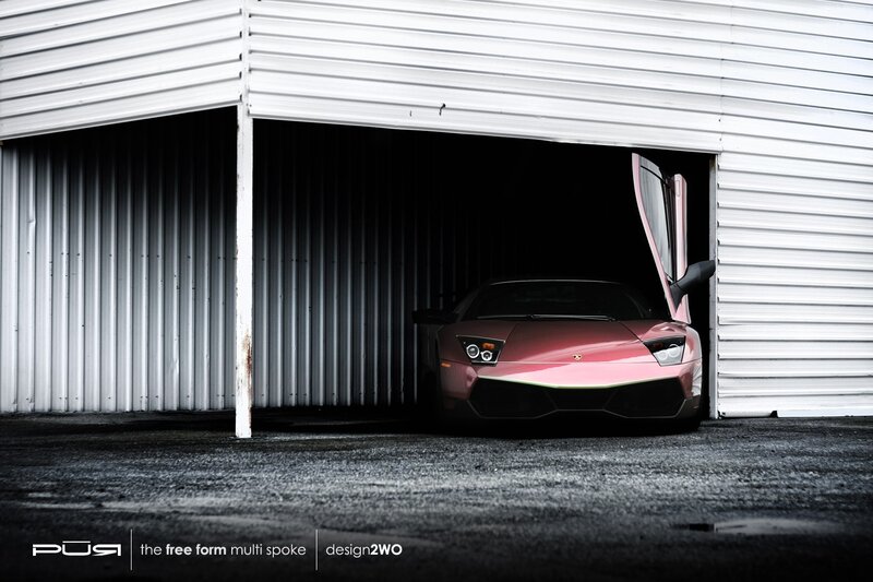 Pink Sports Car — Black