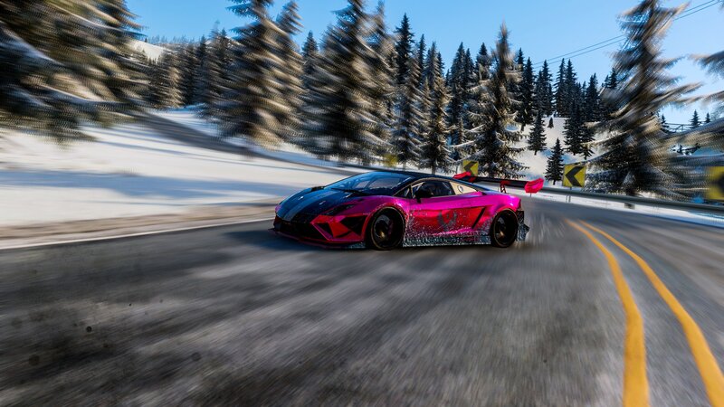 Pink Sports Car — Dynamic