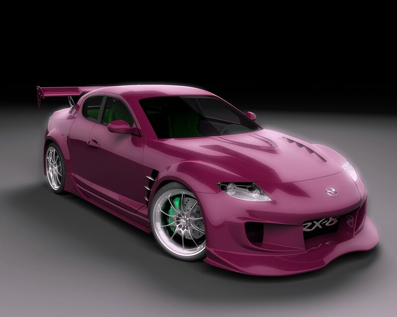 Pink Sports Car — Magenta