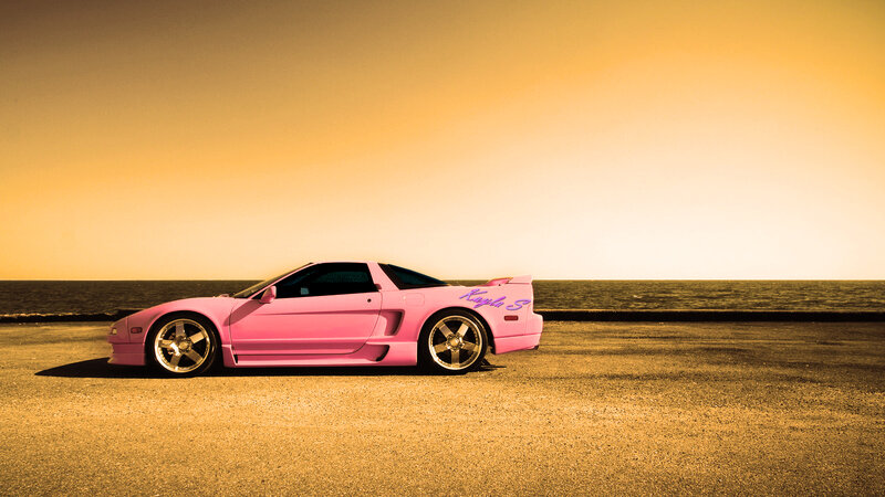 Pink Sports Car — Serene