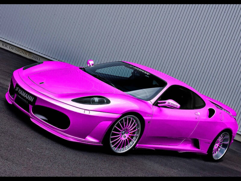 Pink Sports Car
