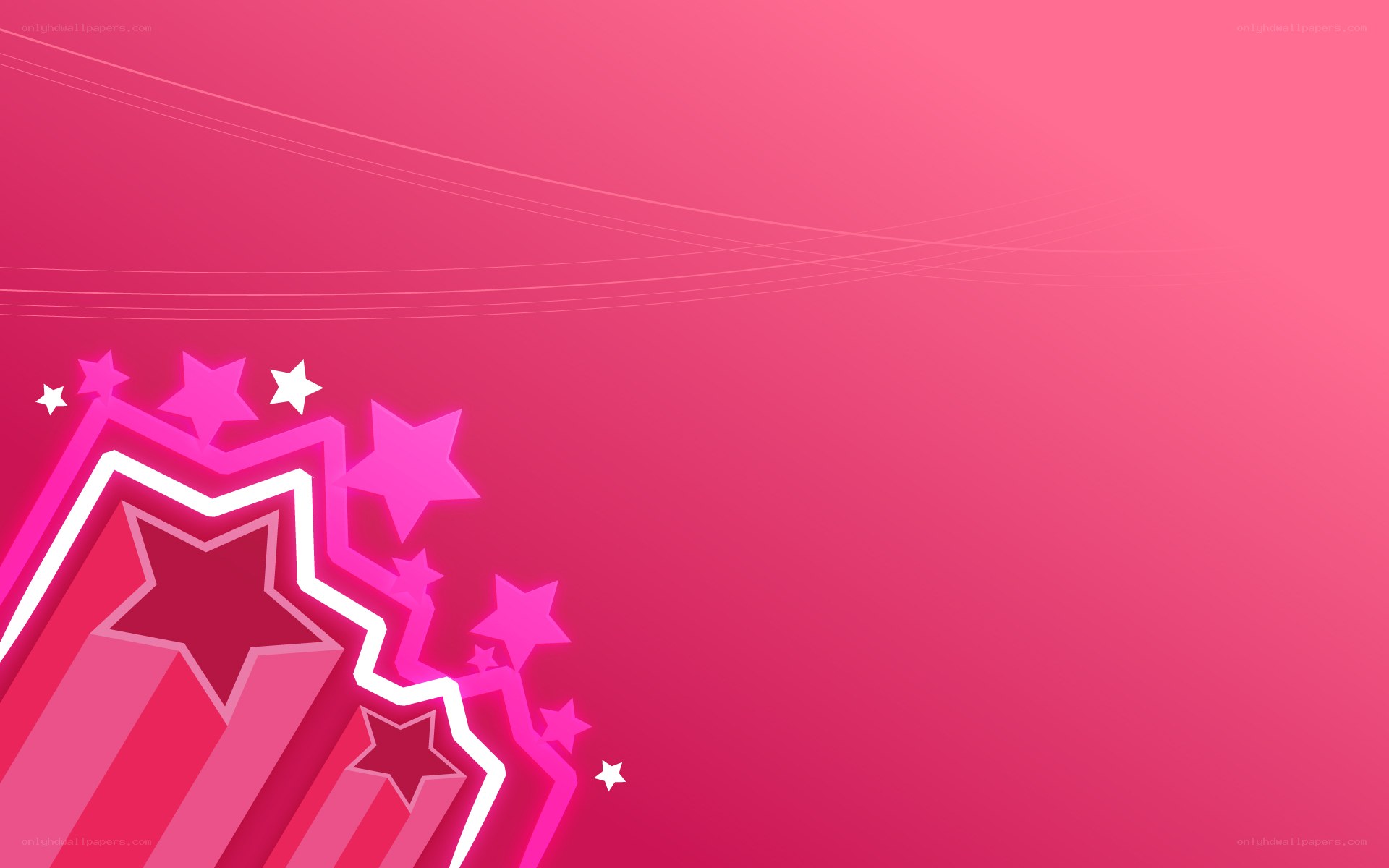 pink star design background