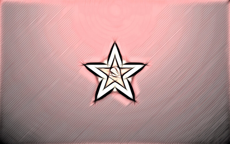 Pink star graphic design