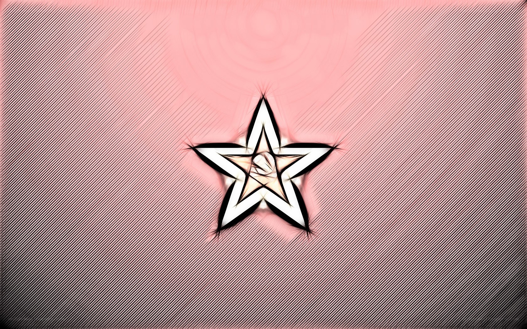 Pink star graphic design