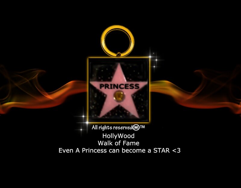 Pink Star on Black Background