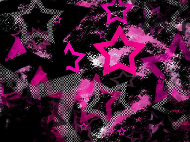pink star pattern background