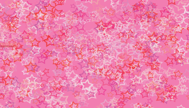 Pink Star Pattern — Playful, Digital Art