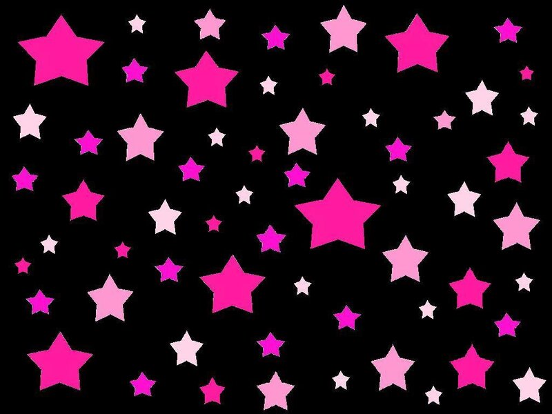 Pink Stars on Black