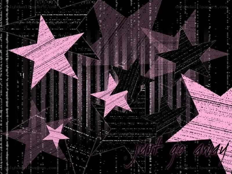 pink stars on digital background
