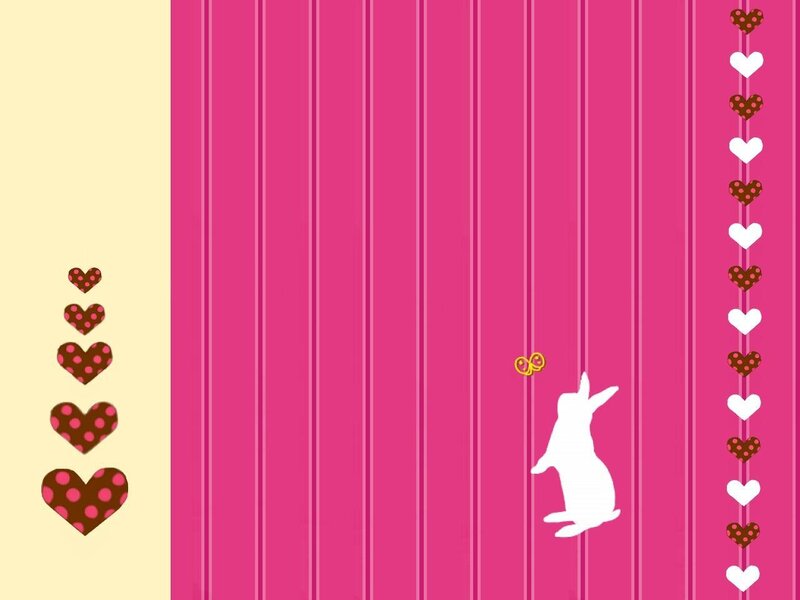 pink striped heart design