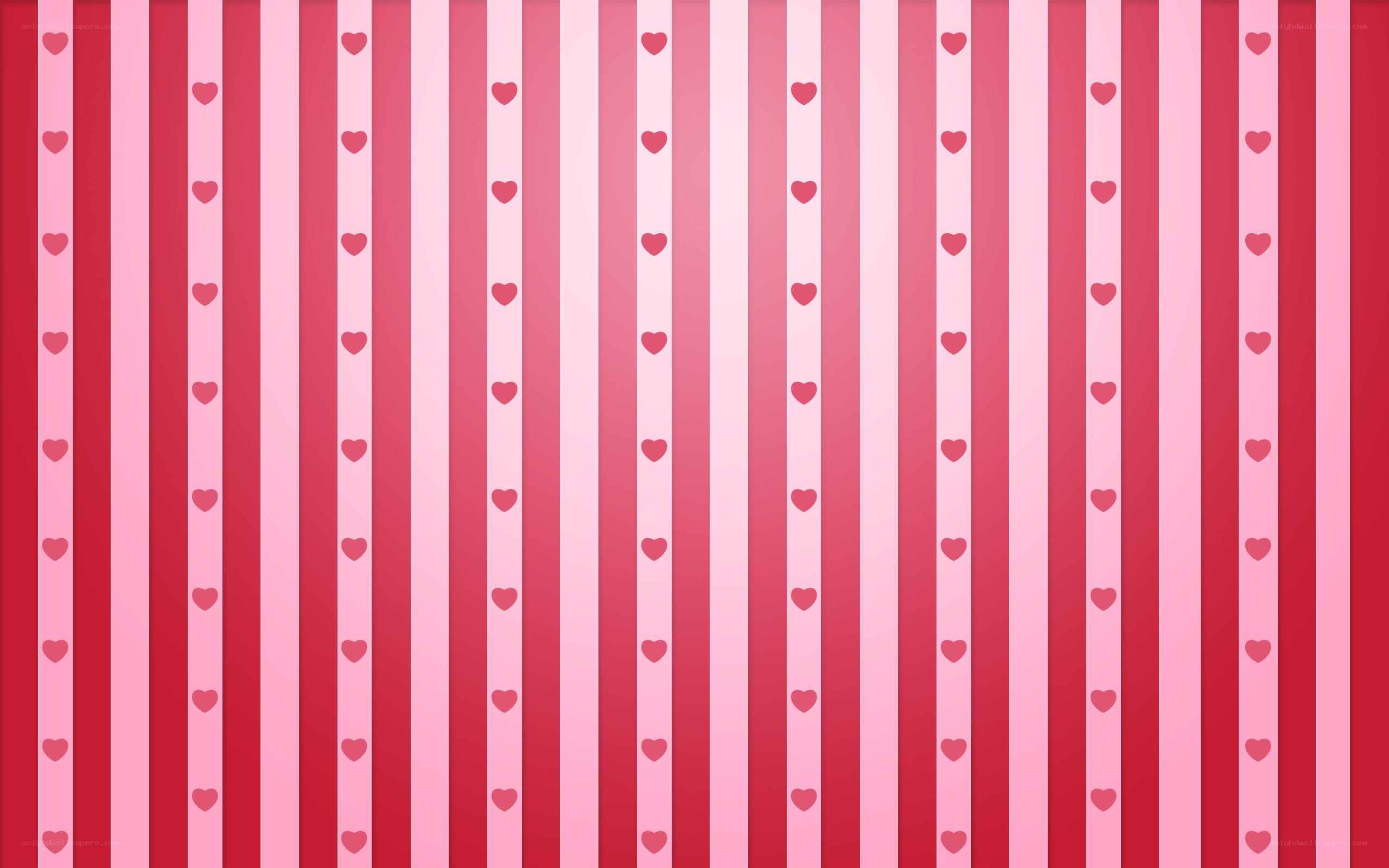 pink striped heart pattern