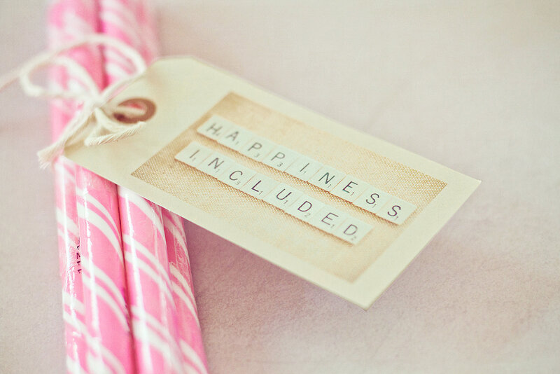 Pink Striped Lollipops