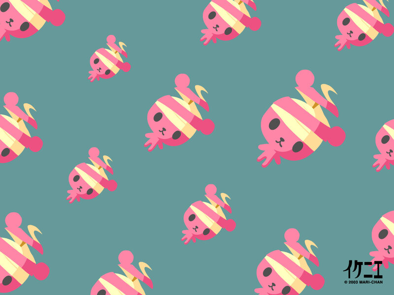 pink striped octopus pattern