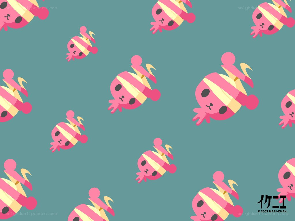 pink striped octopus pattern
