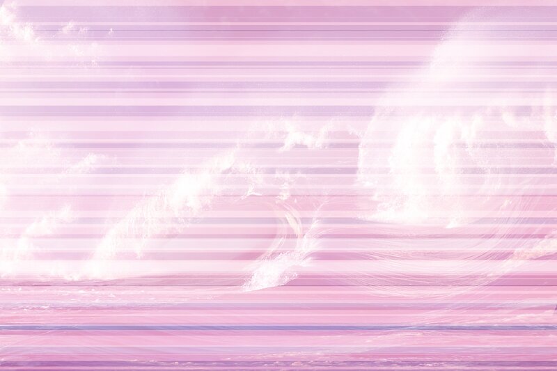 Pink Striped Waves