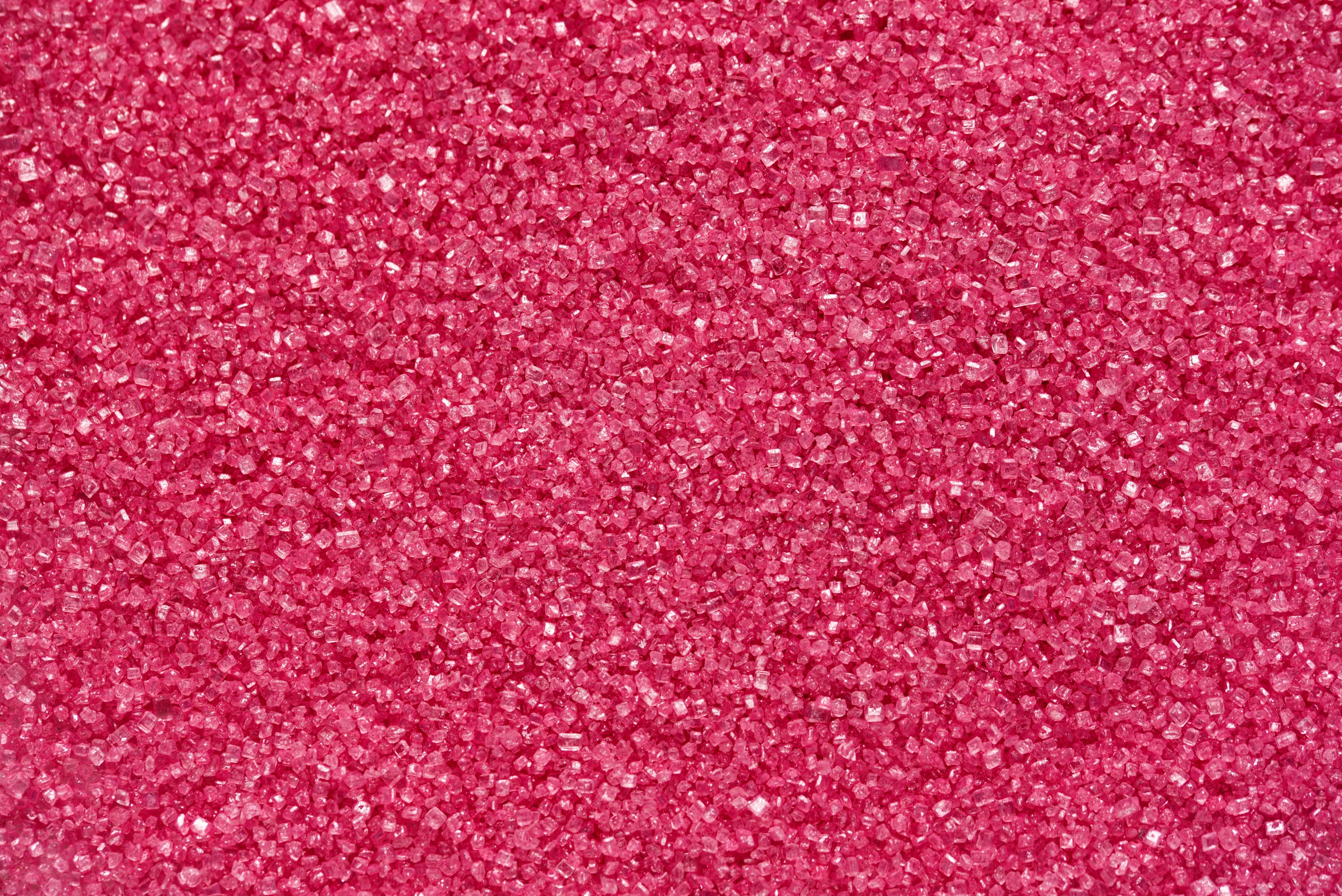 pink sugar crystals texture