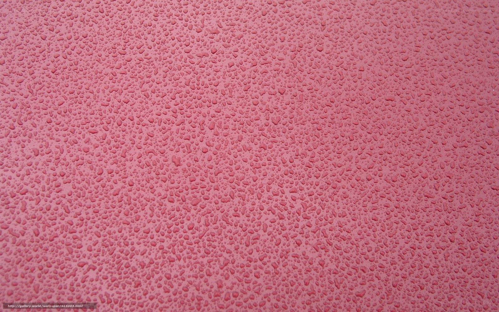 Pink surface with water droplets